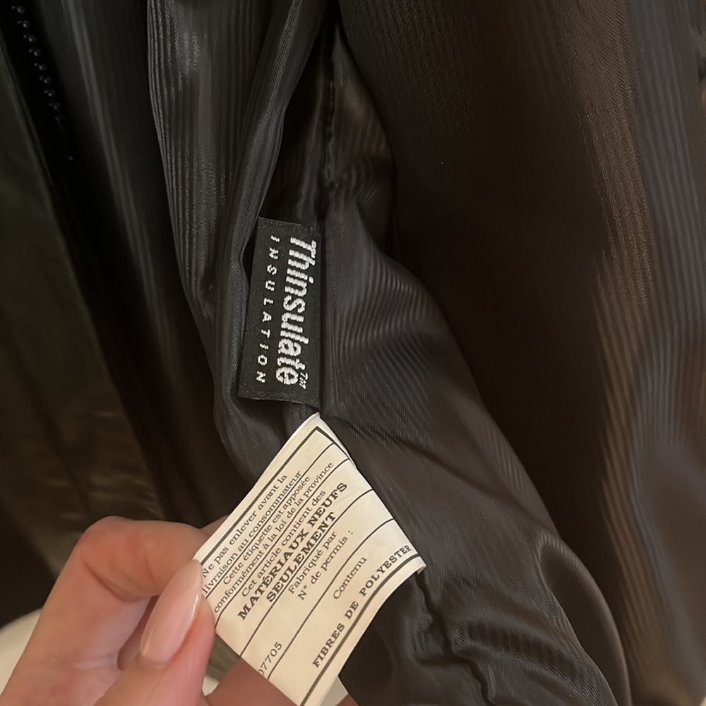 Danier black leather jacket - Picture 8 of 15